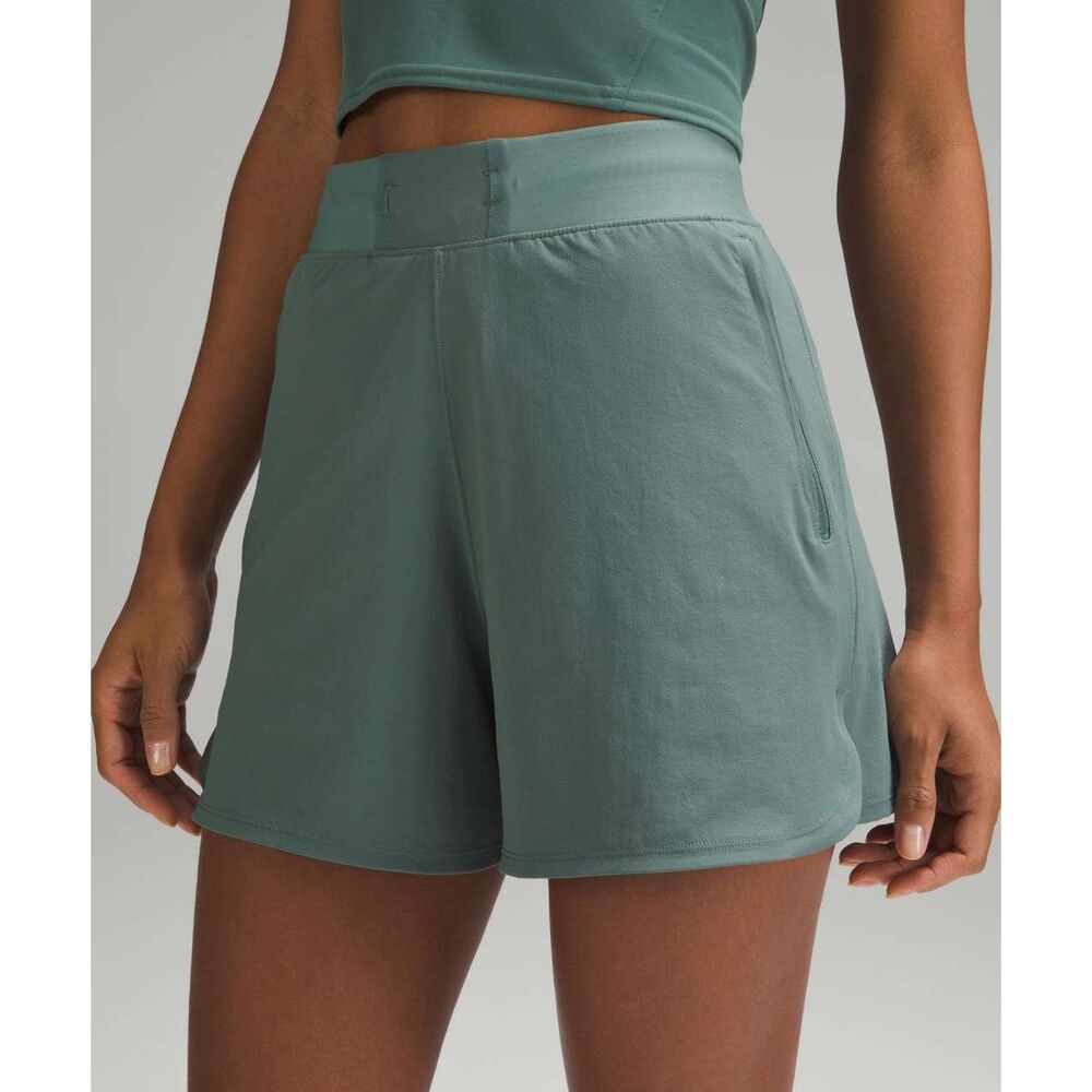 Lululemon Athletica License to Train Green Shorts Women's 4